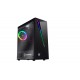 Nfortec Lynx Torre Gaming Negra RGB (Cristal Templado) Compatible con Placas ATX